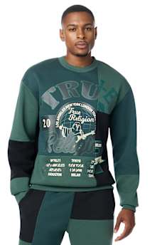 SPLICED CREWNECK SWEATER