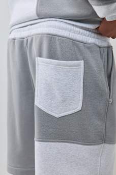 SPLICED FLEECE SHORT