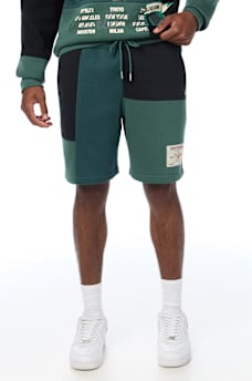 SPLICED FLEECE SHORT