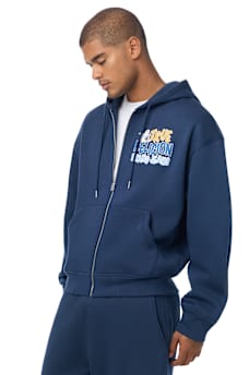 BUDDHA LOGO BOXY ZIP HOODIE