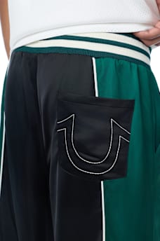 SATIN WARM-UP PANT
