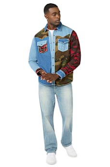 PLAID BIG T WESTERN SHIRT