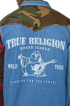 PLAID BIG T WESTERN SHIRT