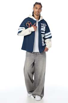 FOOTBALL JERSEY ZIP HOODIE