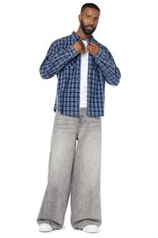 WASHED PLAID WORKWEAR SHIRT