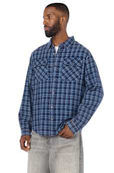 WASHED PLAID WORKWEAR SHIRT