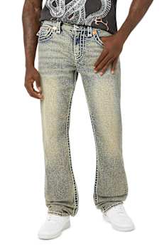 RICKY ROPE STITCH FLAP STRAIGHT JEAN 34"