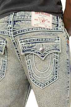 RICKY ROPE STITCH FLAP STRAIGHT JEAN 34"