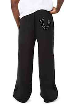 VELOUR LOGO BAGGY SWEATPANT
