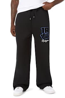 VELOUR LOGO BAGGY SWEATPANT