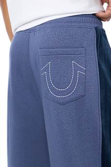 VELOUR LOGO BAGGY SWEATPANT