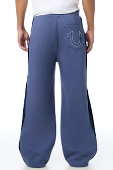VELOUR LOGO BAGGY SWEATPANT