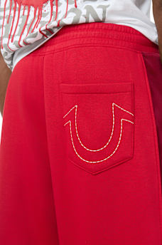 VELOUR LOGO BAGGY SWEATPANT