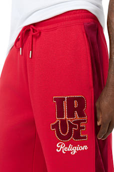 VELOUR LOGO BAGGY SWEATPANT
