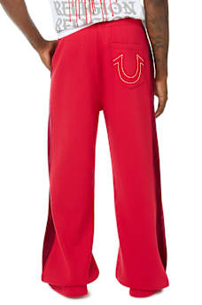VELOUR LOGO BAGGY SWEATPANT