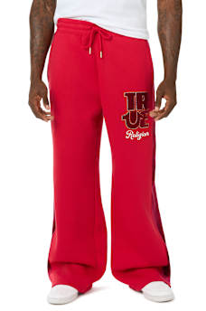 VELOUR LOGO BAGGY SWEATPANT