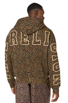 SNAKESKIN BOXY HOODIE