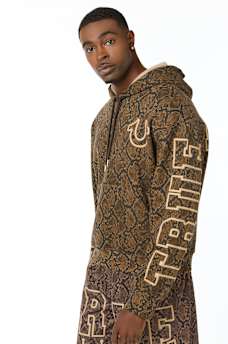 SNAKESKIN BOXY HOODIE