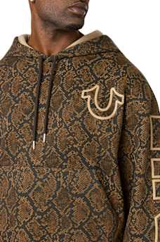 SNAKESKIN BOXY HOODIE