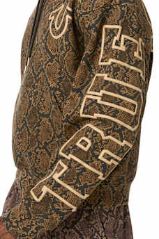SNAKESKIN BOXY HOODIE