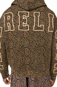 SNAKESKIN BOXY HOODIE