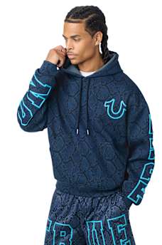 SNAKESKIN BOXY HOODIE