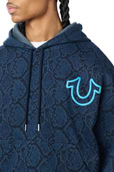 SNAKESKIN BOXY HOODIE
