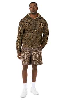 SNAKESKIN MESH BASKETBALL SHORT