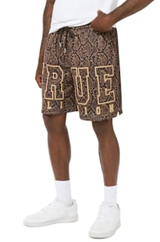 SNAKESKIN MESH BASKETBALL SHORT