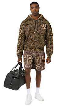 SNAKESKIN MESH BASKETBALL SHORT