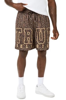 SNAKESKIN MESH BASKETBALL SHORT