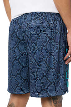 SNAKESKIN MESH BASKETBALL SHORT