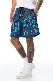 SNAKESKIN MESH BASKETBALL SHORT
