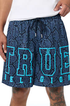 SNAKESKIN MESH BASKETBALL SHORT