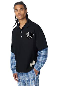 LAYERED POLO SHIRT