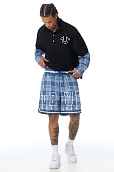 FLANNEL BASKETBALL SHORT