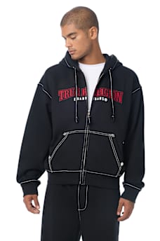 BIG T WORLD TOUR BOXY ZIP HOODIE