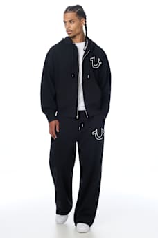 RIBBED BAGGY SWEATPANT