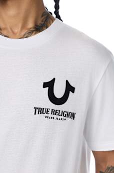 BUDDHA FACE FLOCKED TEE
