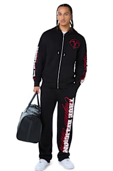 BUDDHA PUFF PRINT LOGO ZIP HOODIE