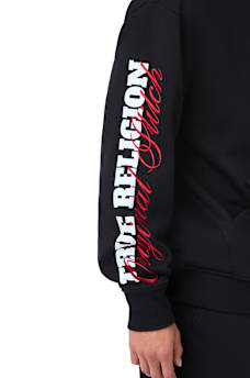 BUDDHA PUFF PRINT LOGO ZIP HOODIE