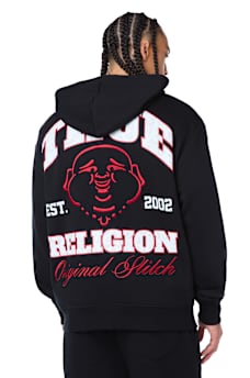 BUDDHA PUFF PRINT LOGO ZIP HOODIE