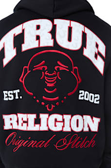 BUDDHA PUFF PRINT LOGO ZIP HOODIE