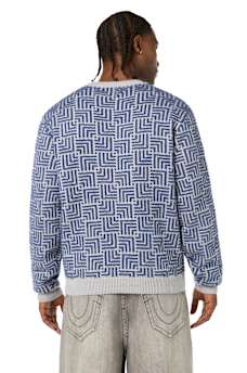 LONG SLEEVE GEO SWEATER