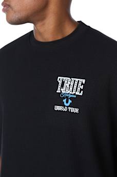 WORLD TOUR BOXY WAFFLE TEE