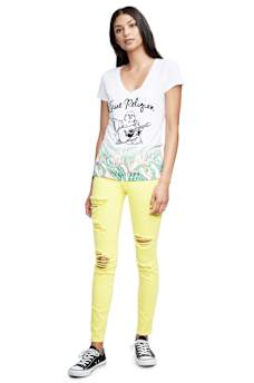 TROPICAL PARADISE FADE DEEP V TEE