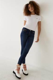 HALLE MID RISE SUPER SKINNY JEAN 27", image 4