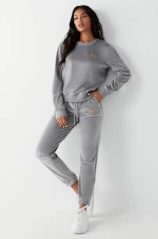 VELOUR LOGO SWEATSHIRT, image 4