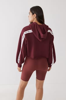 LOGO CROP HOODIE, image 3