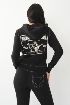 BIG T STITCH LOGO ZIP HOODIE, image 6